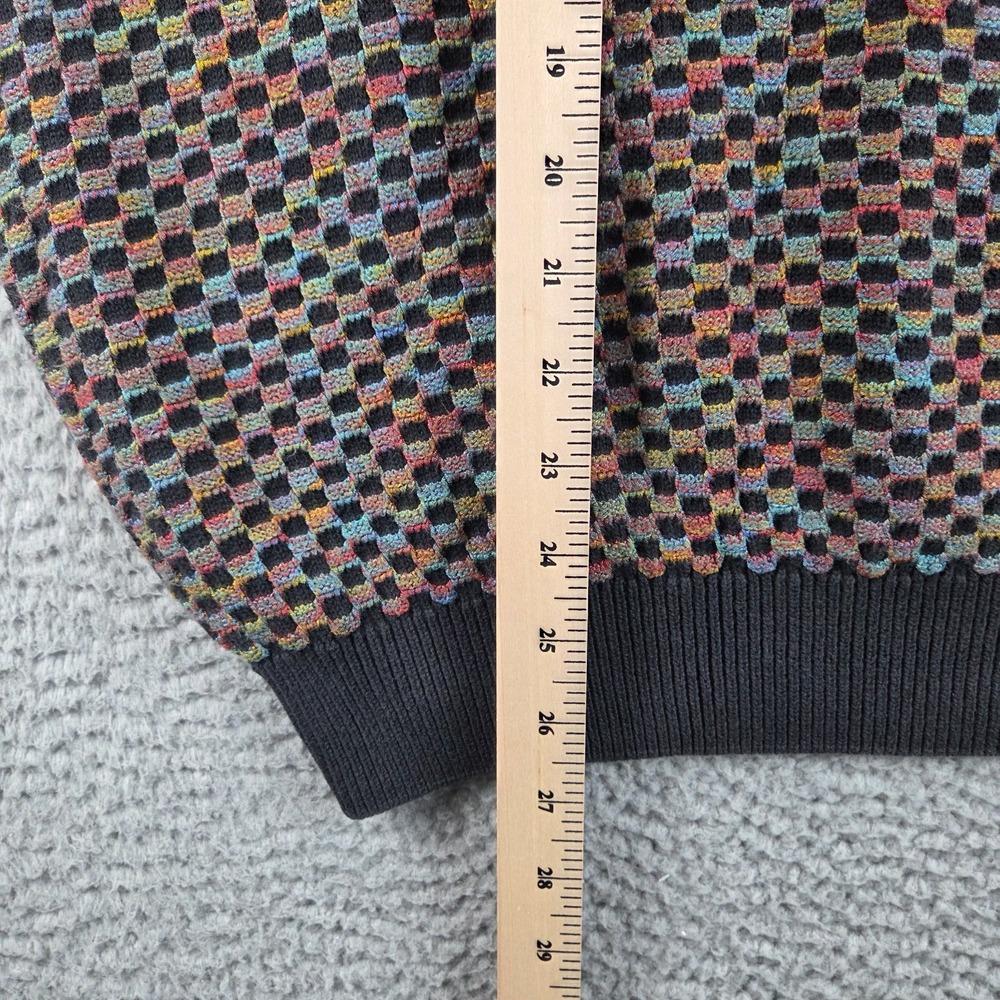 Vintage Tundra Canada Sweater Mens 2X Multicolor 3D Knit 90s Coogi Style - Picture 7 of 8